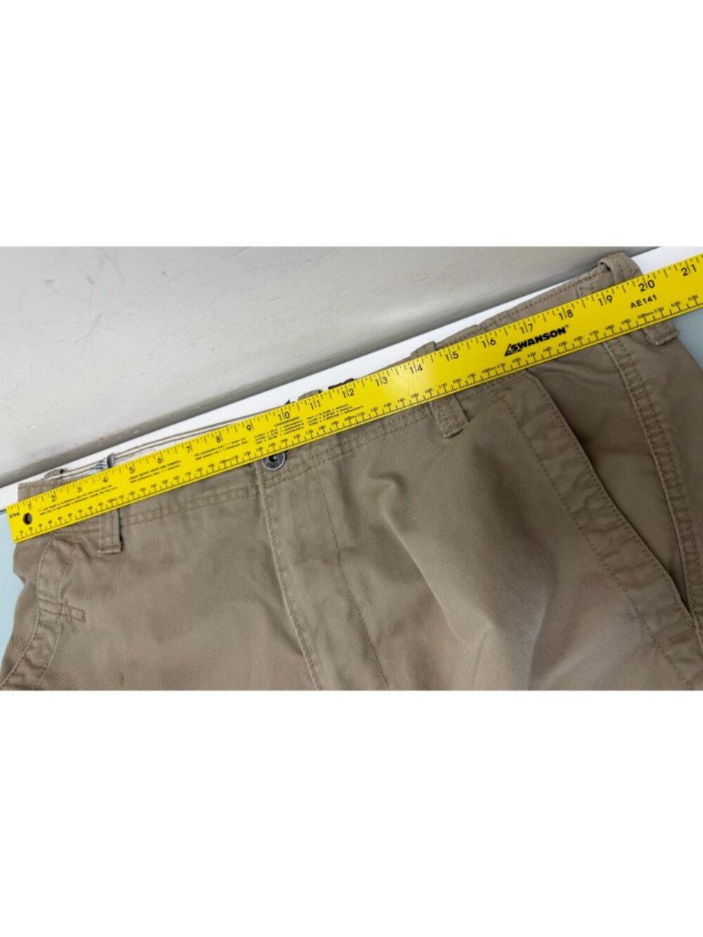 Vintage Levis Cargo Pants Mens 38x32 Beige Y2K Loose Baggy Wide Leg Skater - Picture 6 of 12